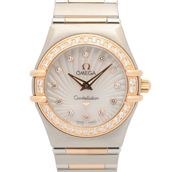 OMEGA Constellation Nimi Diamond Wrist Watch 111.25.26.60.55.001 Quartz K18PG SS
