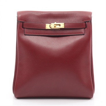 HERMES Kelly Ad PM Rucksack Backpack Gulliver leather Rouge H Used Women Z GHW