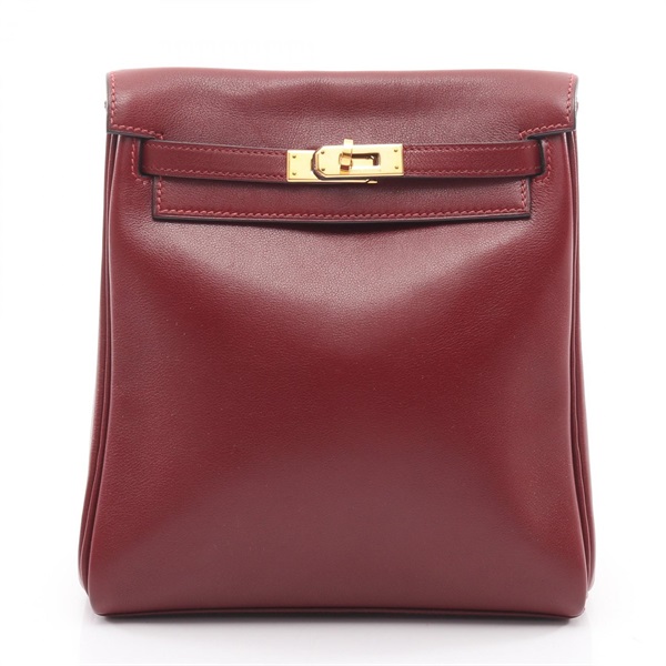 HERMES Kelly Ad PM Rucksack Backpack Gulliver leather Rouge H Used Women Z GHW