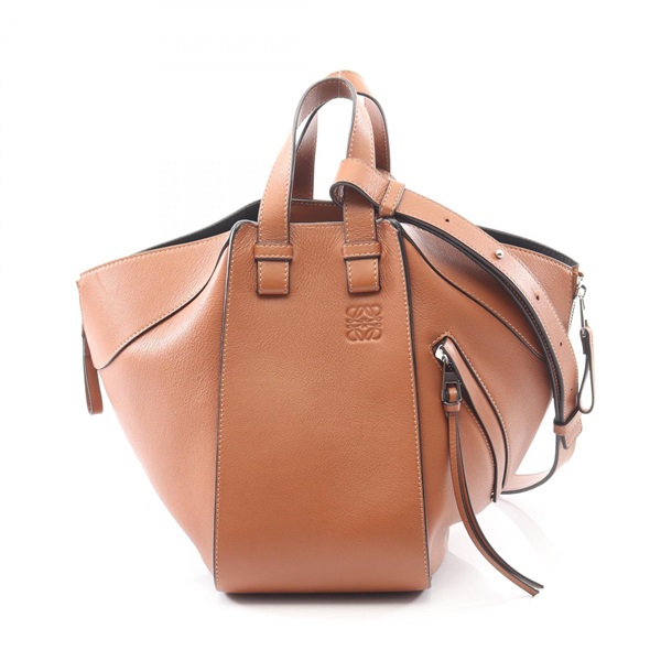 LOEWE HAMMOCK SMALL Shoulder Handbag leather Brown Used Women