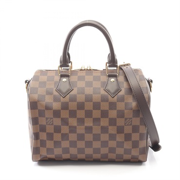 LOUIS VUITTON Speedy Bundouriere 25 shoulder crossbody Handbag N40575 Damier LV