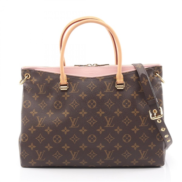 LOUIS VUITTON Pallas shoulder Handbag M43400 Monogram canvas leather Rose poudre