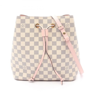 LOUIS VUITTON Neonoe Shoulder crossbody Bag N40152 Damier Azur Eau de Rose used