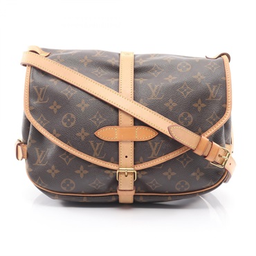 LOUIS VUITTON Saumur 30 Shoulder Crossbody Bag M42256 Monogram canvas Used LV