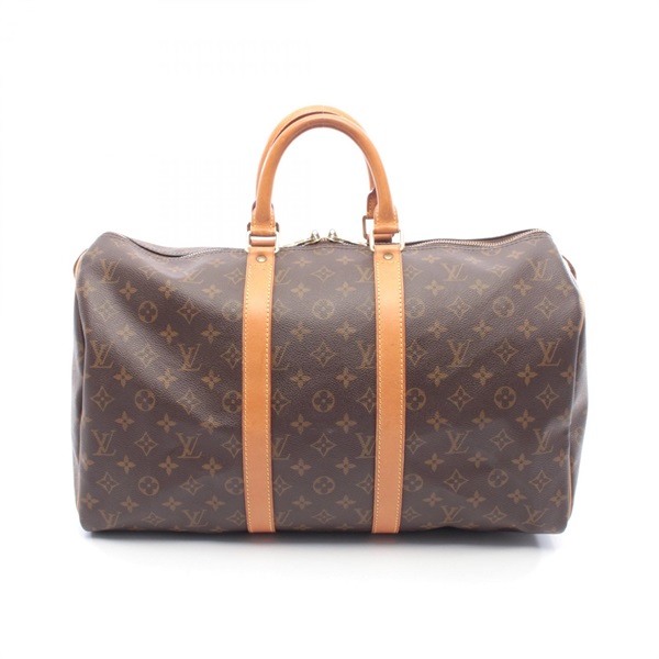 LOUIS VUITTON Keepall 45 Travel Duffel Weekender Bag M41428 Monogram Used LV
