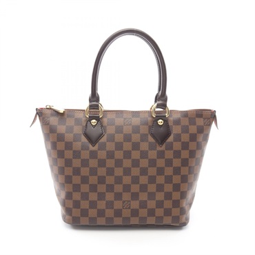 LOUIS VUITTON Saleya PM Tote Handbag N51183 Damier Ebene canvas leather Used LV