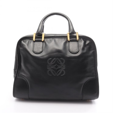 LOEWE Amazona 32 Handbag leather Black Used Women