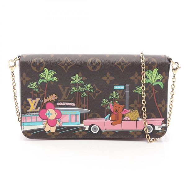 LOUIS VUITTON Pochette Felicie Shoulder Crossbody Bag M80859 Monogram Vivienne