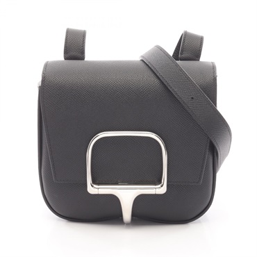 HERMES Della Cavalleria mini Shoulder Crossbody Bag 082226CK leather SHW Used U