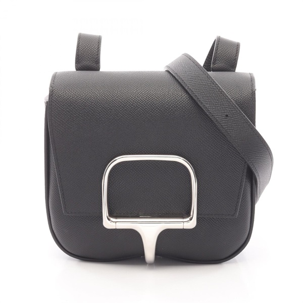 HERMES Della Cavalleria mini Shoulder Crossbody Bag 082226CK leather SHW Used U
