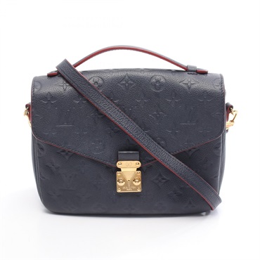 LOUIS VUITTON Pochette Metis crossbody Handbag M44071 Monogram empreinte navy