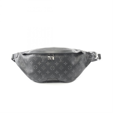 LOUIS VUITTON Discovery bum waist belt bag M44336 Monogram eclipse leather Black