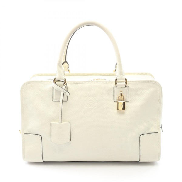 LOEWE Amazona 36 Handbag leather White Used Women
