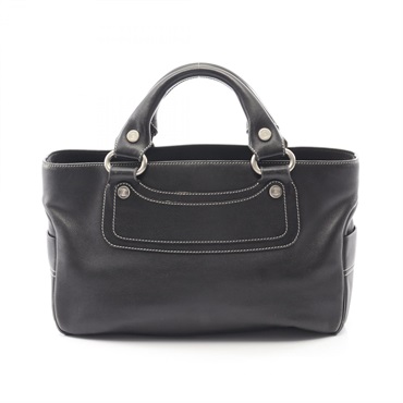 CELINE Boogie Tote Handbag leather Black Used Women