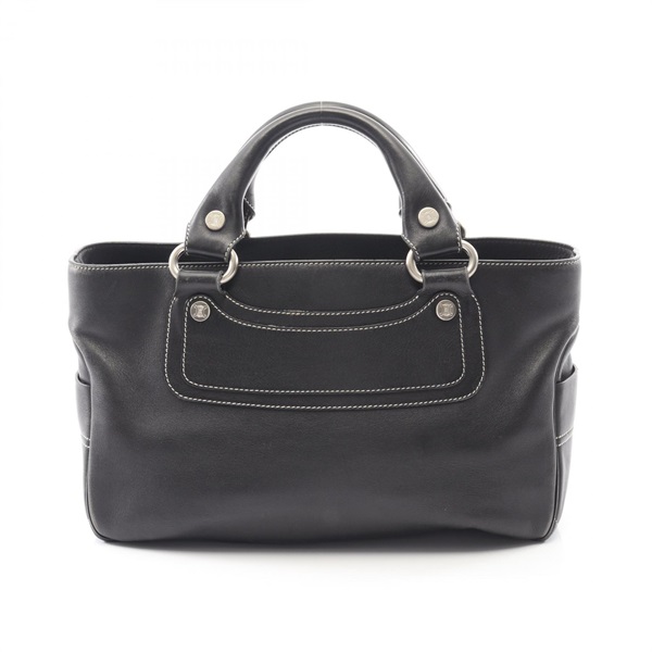 CELINE Boogie Tote Handbag leather Black Used Women