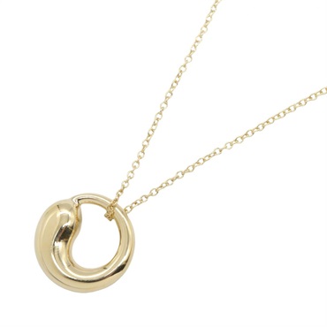 TIFFANY＆CO Eternal Circle Necklace Pendant 70.5cm 18KYG Yellow Gold Used Women