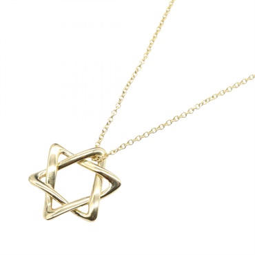 TIFFANY＆CO David Necklace Pendant 18KYG Yellow Gold Used Women 0.5㎝