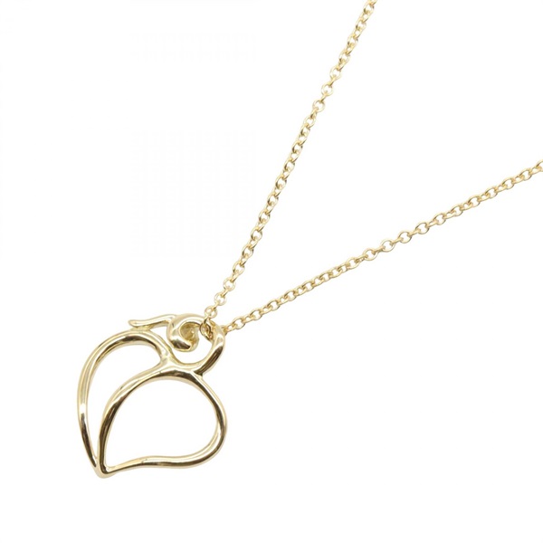 TIFFANY＆CO Apple Leaf Necklace Pendant 18KYG Yellow Gold Used 40.5㎝