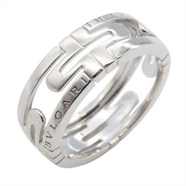 BVLGARI open parenthesis Ring 18KWG White Gold #59 Used Unisex US Size 8.5