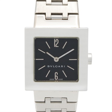 BVLGARI Quadlard Wrist Watch SQ22SS Quartz Stainless Steel Used Women