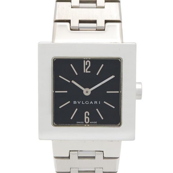 BVLGARI Quadlard Wrist Watch SQ22SS Quartz Stainless Steel Used Women