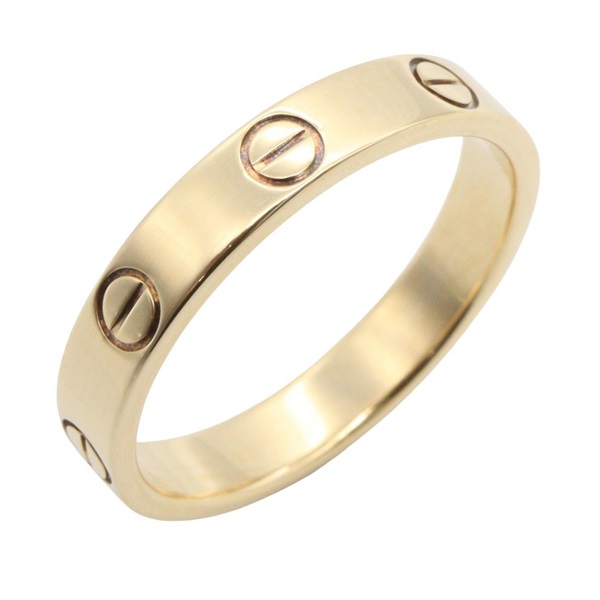 CARTIER Mini Love Ring 18KYG Yellow Gold Used Unisex US size 7 #55