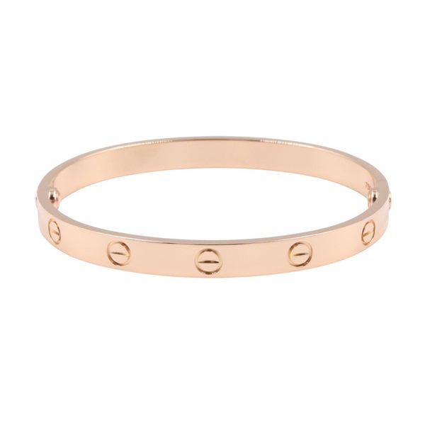 CARTIER Love Bracelet Bangle 18KRPG Pink Rose Gold Used Women