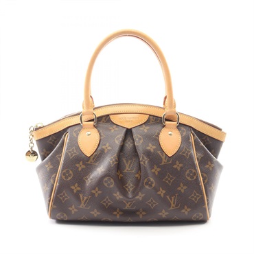 LOUIS VUITTON Tivoli PM Handbag M40143 Monogram canvas leather Brown Used Women