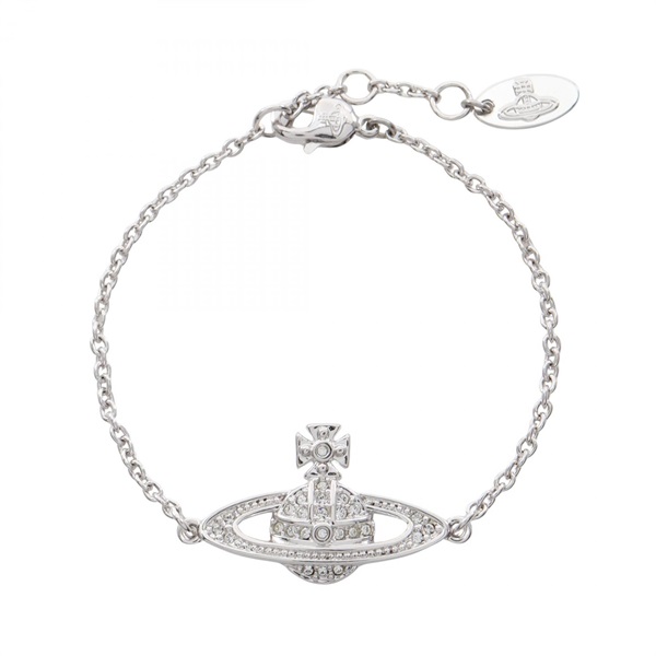 Vivienne Westwood MINI BAS RELIEF Bracelet 741456B1/02P102 SS Rhinestone NEW