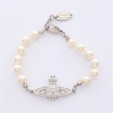 Vivienne Westwood MINI BAS RELIEF Bracelet 61030001/02P131 SS Artificial pearl N