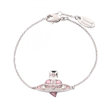 Vivienne Westwood NEW DIAMANTE HEART Bracelet 6102021T/02P686 SS Rhinestone NEW