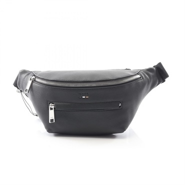 HUGO BOSS Ray Belt Waist Bum Bag 50523434001 Synthetic leather Black NEW