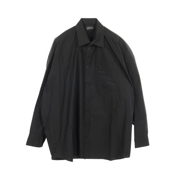 BALENCIAGA Shirt cotton Black #42 Used mens