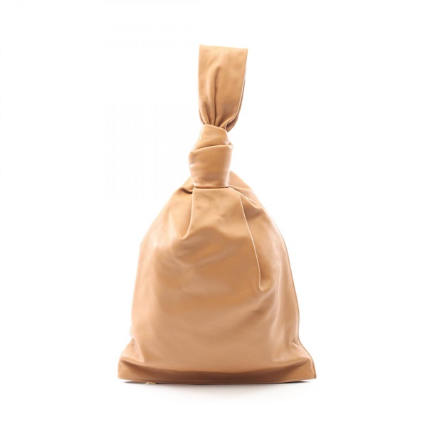 BOTTEGA VENETA BV Twist Handbag pouch 607964 leather Brown camel Used Women