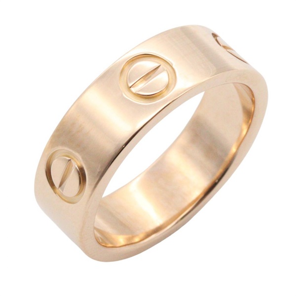 CARTIER Love Ring 18KPG Pink Rose Gold Used unisex US size 4.75 #49