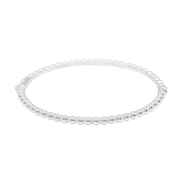 Van Cleef & Arpels Perle Bangle Bracelet RO7A900 18KWG White Gold Used Women