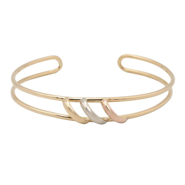 CARTIER Trinity Bangle 18KYG Yellow 18KWG White 18KPG Three Gold Used unisex