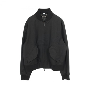 BURBERRY Zip-up Jacket Blouson wool Black #52 Used mens