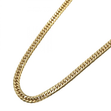 JEWELRY Double 6 side Curb link chain Necklace 18KYG Yellow Gold Used unisex