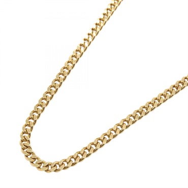 JEWELRY Single 2 side Curb link chain Necklace 18KYG Yellow Gold Used unisex