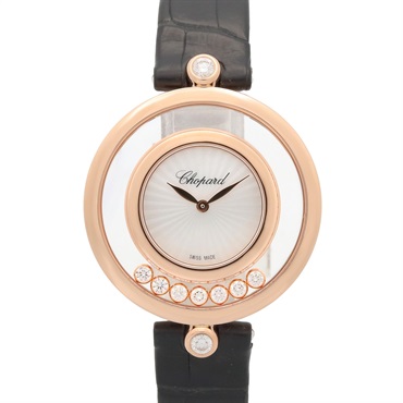 Chopard Happy Moving Diamond Wrist Watch 209426-5001 18KRG Quartz Used Women