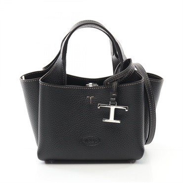 TOD'S Timeless Micro crossbody shoulder Handbag XBWAPAFL000B999 leather BK new