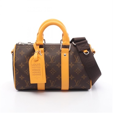 LOUIS VUITTON Keepall Bandouliere 25 crossbody Handbag M12733 Monogram macassar