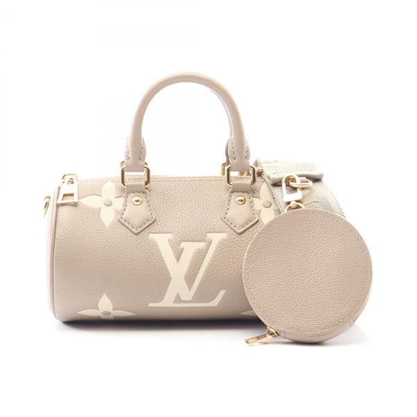 LOUIS VUITTON Papillon BB Bicolor shoulder crossbody Handbag M46031 leather LV