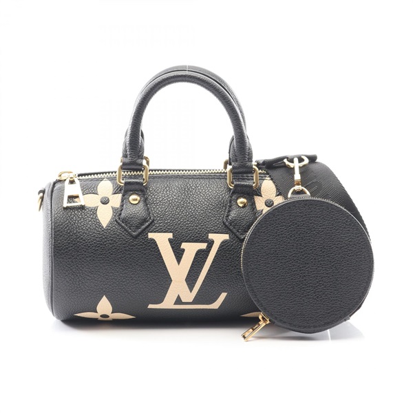 LOUIS VUITTON Papillon BB Bicolor Handbag M45980 Monogram empreinte leather BK
