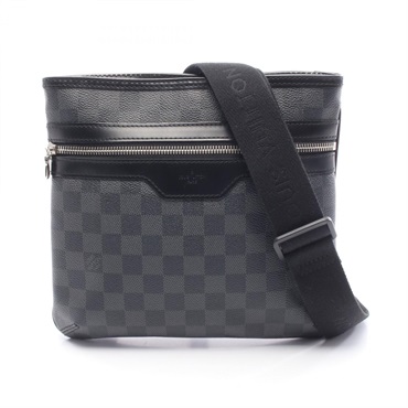 LOUIS VUITTON Tomas Shoulder crossbody Bag N58028 Damier graphite leather Black
