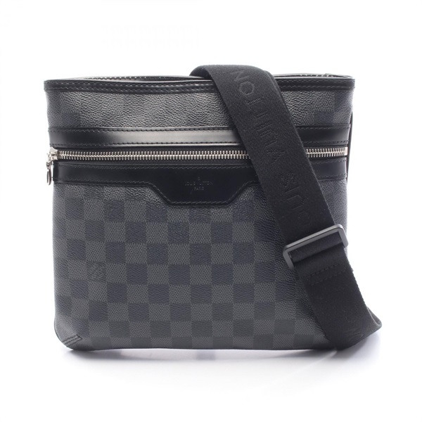LOUIS VUITTON Tomas Shoulder crossbody Bag N58028 Damier graphite leather Black