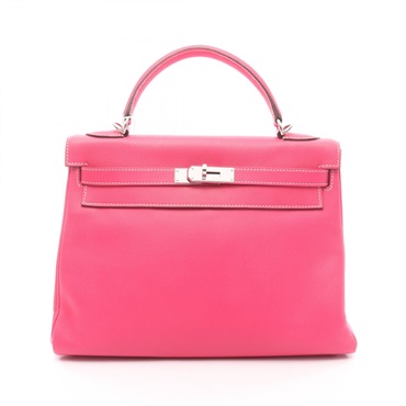 HERMES Candy Kelly 32 Shoulder Handbag O Epsom leather Tosca Rose tyrien Used