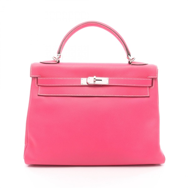 HERMES Candy Kelly 32 Shoulder Handbag O Epsom leather Tosca Rose tyrien Used