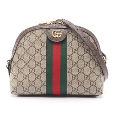 GUCCI Ophidia GG Supreme Shoulder crossbody Bag 499621 canvas leather Beige used